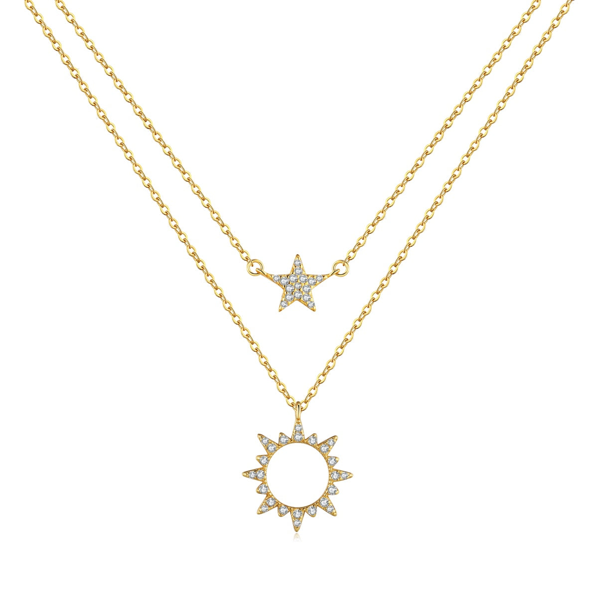 Star and Sun Necklace